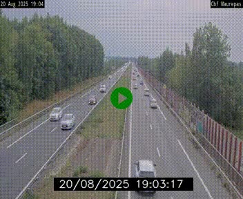 Webcam sur le périphérique de Rennes (N136) à hauteur de Maurepas, au nord de la ville
