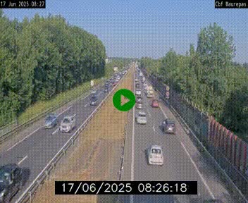 Webcam sur le périphérique de Rennes (N136) à hauteur de Maurepas, au nord de la ville
