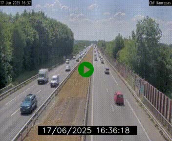 Webcam sur le périphérique de Rennes (N136) à hauteur de Maurepas, au nord de la ville