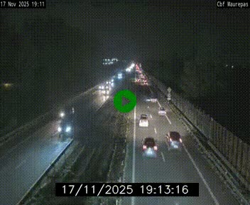 Webcam sur le périphérique de Rennes (N136) à hauteur de Maurepas, au nord de la ville