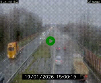 Webcam sur le périphérique de Rennes (N136) à hauteur de Maurepas, au nord de la ville