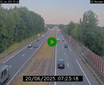 Webcam sur le périphérique de Rennes (N136) à hauteur de Maurepas, au nord de la ville