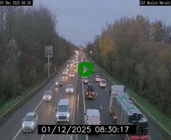 <h2>Webcam sur le périphérique de Nantes (N844) entre la Porte de Saint-Luce et la Porte d'Anjou, à l'est de la ville</h2>