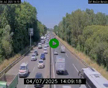 <h2>Webcam sur le périphérique de Nantes (N844) entre la Porte de Saint-Luce et la Porte d'Anjou, à l'est de la ville</h2>