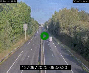 <h2>Webcam sur le périphérique de Nantes (N844) entre la Porte de Saint-Luce et la Porte d'Anjou, à l'est de la ville</h2>