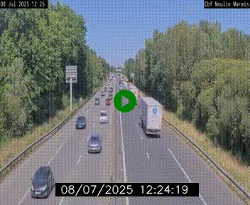 Webcam sur le périphérique de Nantes (N844) entre la Porte de Saint-Luce et la Porte d'Anjou, à l'est de la ville