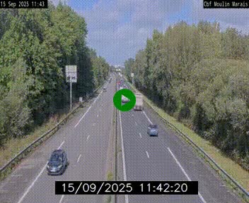<h2>Webcam sur le périphérique de Nantes (N844) entre la Porte de Saint-Luce et la Porte d'Anjou, à l'est de la ville</h2>