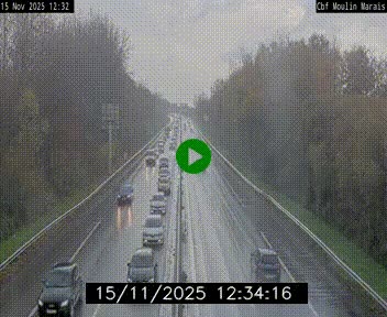 Webcam sur le périphérique de Nantes (N844) entre la Porte de Saint-Luce et la Porte d'Anjou, à l'est de la ville