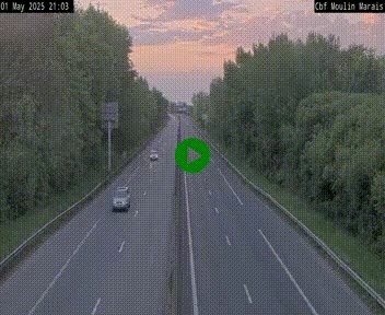 Webcam sur le périphérique de Nantes (N844) entre la Porte de Saint-Luce et la Porte d'Anjou, à l'est de la ville