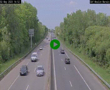 Webcam sur le périphérique de Nantes (N844) entre la Porte de Saint-Luce et la Porte d'Anjou, à l'est de la ville