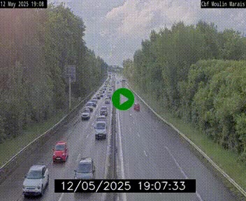 Webcam sur le périphérique de Nantes (N844) entre la Porte de Saint-Luce et la Porte d'Anjou, à l'est de la ville