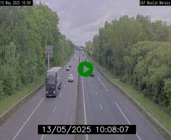 Webcam sur le périphérique de Nantes (N844) entre la Porte de Saint-Luce et la Porte d'Anjou, à l'est de la ville