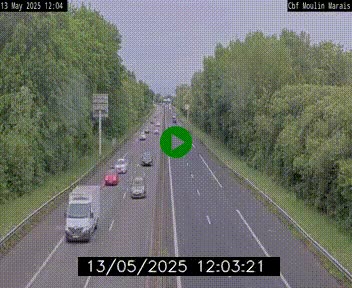 Webcam sur le périphérique de Nantes (N844) entre la Porte de Saint-Luce et la Porte d'Anjou, à l'est de la ville