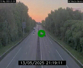 Webcam sur le périphérique de Nantes (N844) entre la Porte de Saint-Luce et la Porte d'Anjou, à l'est de la ville
