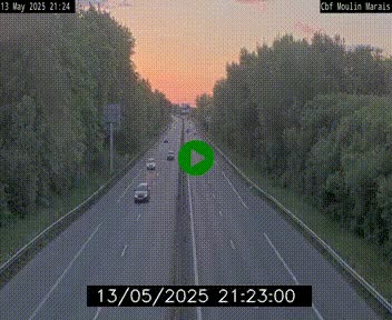 Webcam sur le périphérique de Nantes (N844) entre la Porte de Saint-Luce et la Porte d'Anjou, à l'est de la ville