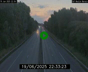 Webcam sur le périphérique de Nantes (N844) entre la Porte de Saint-Luce et la Porte d'Anjou, à l'est de la ville
