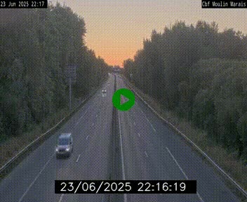 Webcam sur le périphérique de Nantes (N844) entre la Porte de Saint-Luce et la Porte d'Anjou, à l'est de la ville
