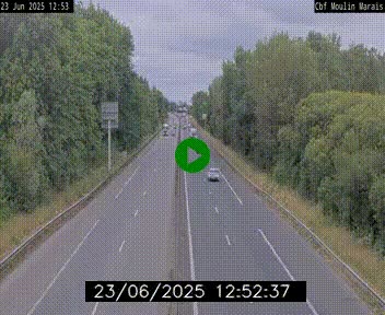 Webcam sur le périphérique de Nantes (N844) entre la Porte de Saint-Luce et la Porte d'Anjou, à l'est de la ville