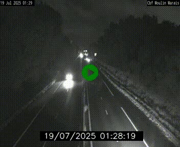 Webcam sur le périphérique de Nantes (N844) entre la Porte de Saint-Luce et la Porte d'Anjou, à l'est de la ville