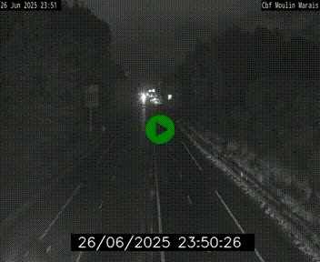 Webcam sur le périphérique de Nantes (N844) entre la Porte de Saint-Luce et la Porte d'Anjou, à l'est de la ville