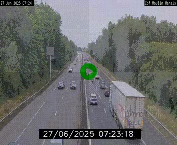 Webcam sur le périphérique de Nantes (N844) entre la Porte de Saint-Luce et la Porte d'Anjou, à l'est de la ville