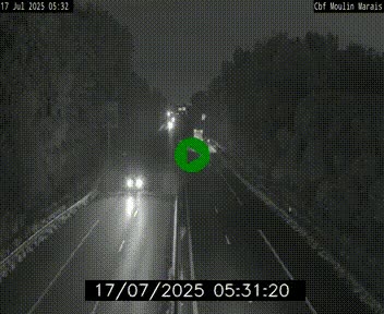 Webcam sur le périphérique de Nantes (N844) entre la Porte de Saint-Luce et la Porte d'Anjou, à l'est de la ville