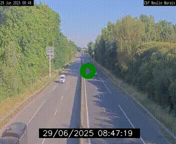 Webcam sur le périphérique de Nantes (N844) entre la Porte de Saint-Luce et la Porte d'Anjou, à l'est de la ville