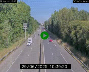 Webcam sur le périphérique de Nantes (N844) entre la Porte de Saint-Luce et la Porte d'Anjou, à l'est de la ville