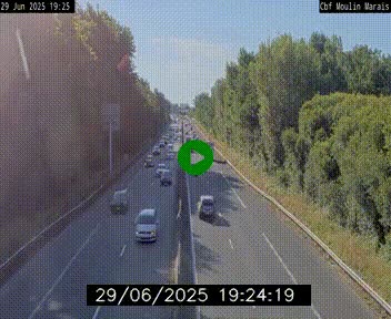 Webcam sur le périphérique de Nantes (N844) entre la Porte de Saint-Luce et la Porte d'Anjou, à l'est de la ville