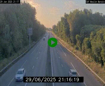 Webcam sur le périphérique de Nantes (N844) entre la Porte de Saint-Luce et la Porte d'Anjou, à l'est de la ville