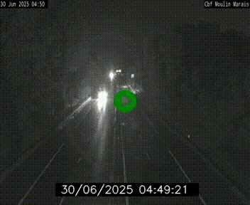 Webcam sur le périphérique de Nantes (N844) entre la Porte de Saint-Luce et la Porte d'Anjou, à l'est de la ville