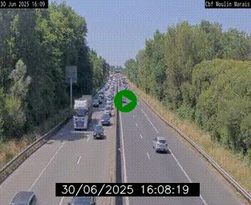 Webcam sur le périphérique de Nantes (N844) entre la Porte de Saint-Luce et la Porte d'Anjou, à l'est de la ville