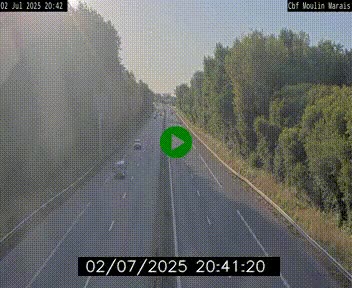Webcam sur le périphérique de Nantes (N844) entre la Porte de Saint-Luce et la Porte d'Anjou, à l'est de la ville