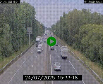 Webcam sur le périphérique de Nantes (N844) entre la Porte de Saint-Luce et la Porte d'Anjou, à l'est de la ville