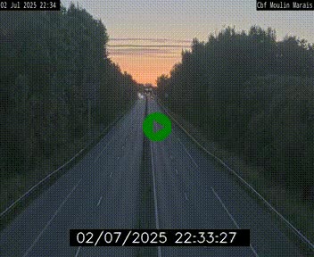 Webcam sur le périphérique de Nantes (N844) entre la Porte de Saint-Luce et la Porte d'Anjou, à l'est de la ville