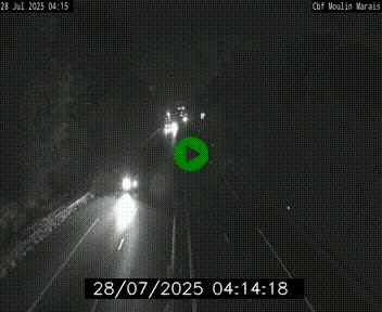 Webcam sur le périphérique de Nantes (N844) entre la Porte de Saint-Luce et la Porte d'Anjou, à l'est de la ville