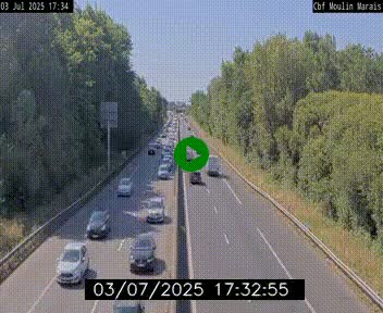 Webcam sur le périphérique de Nantes (N844) entre la Porte de Saint-Luce et la Porte d'Anjou, à l'est de la ville
