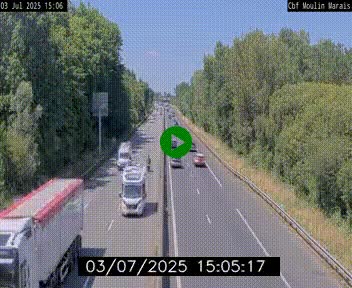 Webcam sur le périphérique de Nantes (N844) entre la Porte de Saint-Luce et la Porte d'Anjou, à l'est de la ville