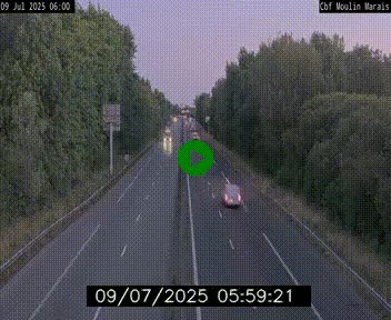 Webcam sur le périphérique de Nantes (N844) entre la Porte de Saint-Luce et la Porte d'Anjou, à l'est de la ville