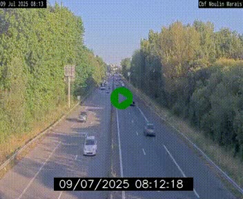 Webcam sur le périphérique de Nantes (N844) entre la Porte de Saint-Luce et la Porte d'Anjou, à l'est de la ville