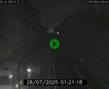 Webcam sur le périphérique de Nantes (N844) entre la Porte de Saint-Luce et la Porte d'Anjou, à l'est de la ville