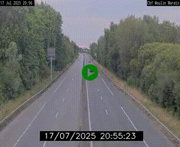 Webcam sur le périphérique de Nantes (N844) entre la Porte de Saint-Luce et la Porte d'Anjou, à l'est de la ville