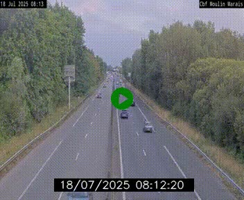 Webcam sur le périphérique de Nantes (N844) entre la Porte de Saint-Luce et la Porte d'Anjou, à l'est de la ville