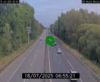 Webcam sur le périphérique de Nantes (N844) entre la Porte de Saint-Luce et la Porte d'Anjou, à l'est de la ville