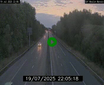 Webcam sur le périphérique de Nantes (N844) entre la Porte de Saint-Luce et la Porte d'Anjou, à l'est de la ville