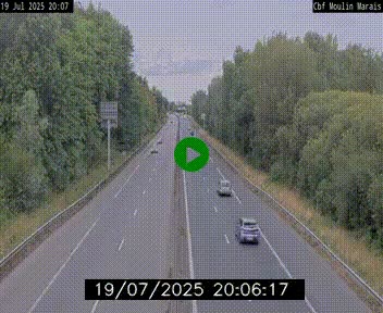 Webcam sur le périphérique de Nantes (N844) entre la Porte de Saint-Luce et la Porte d'Anjou, à l'est de la ville