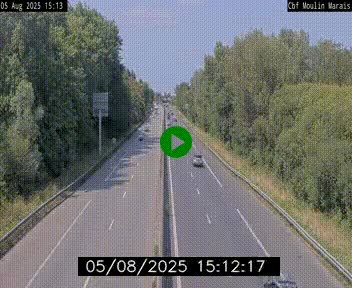 Webcam sur le périphérique de Nantes (N844) entre la Porte de Saint-Luce et la Porte d'Anjou, à l'est de la ville