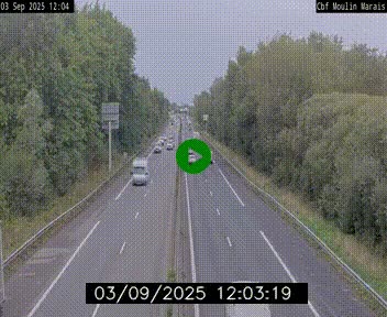 Webcam sur le périphérique de Nantes (N844) entre la Porte de Saint-Luce et la Porte d'Anjou, à l'est de la ville