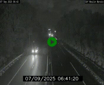 Webcam sur le périphérique de Nantes (N844) entre la Porte de Saint-Luce et la Porte d'Anjou, à l'est de la ville