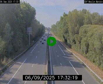 Webcam sur le périphérique de Nantes (N844) entre la Porte de Saint-Luce et la Porte d'Anjou, à l'est de la ville